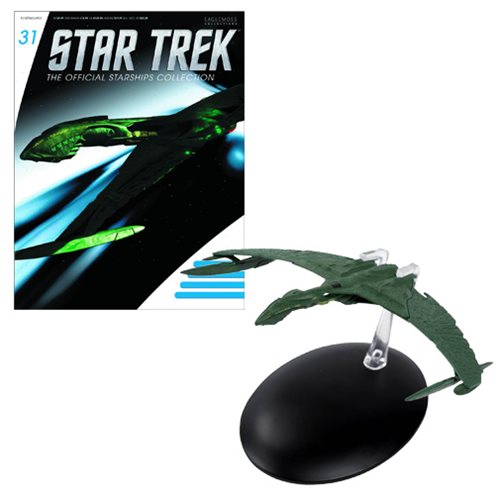 Star Trek Starships Xindi Aquatic Ship Die-Cast Metal Vehicle with Collector Magazine
